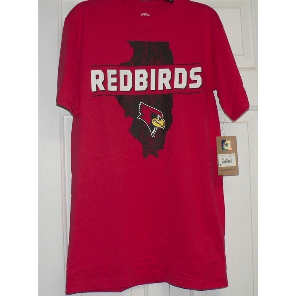 Knights Apparel Rivalry Threads Men's‎ Illinois Redbirds Graphic Tee Red Large